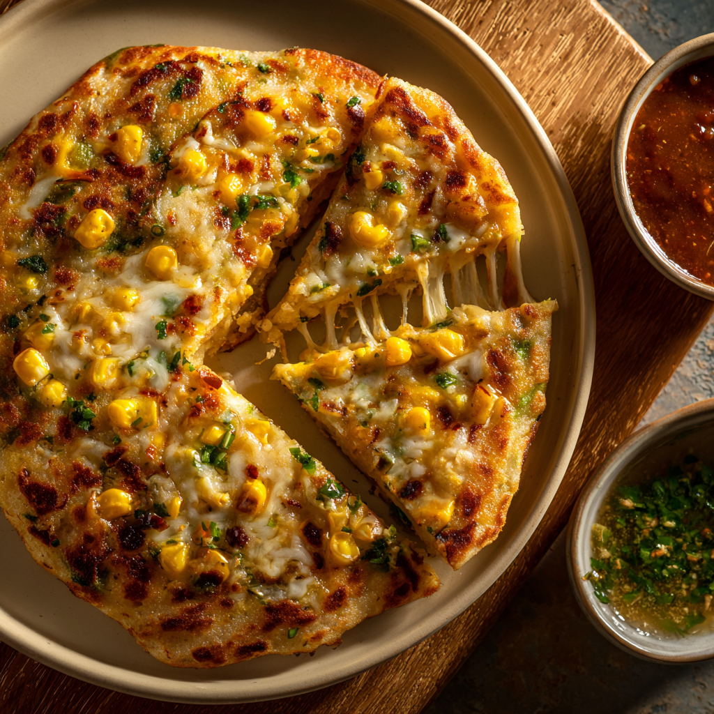 Cheese Corn Uttapam